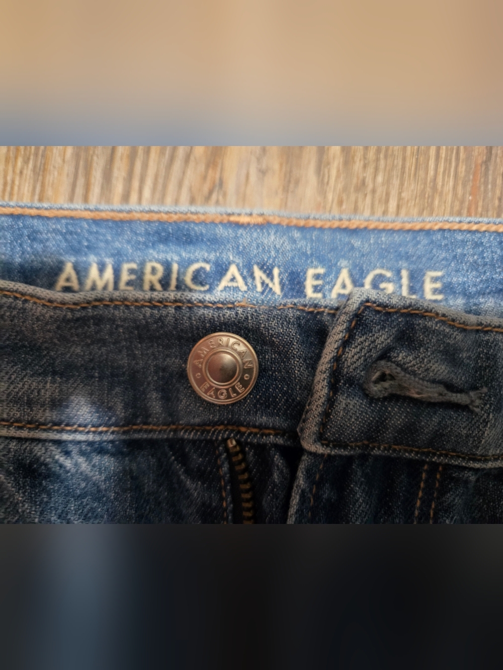 American Eagle Outfitters Distressed Blue Ripped Jeans - Picture 7 of 16